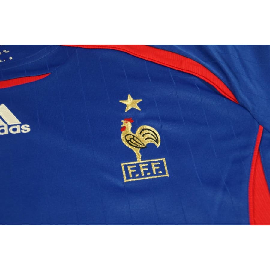 Maillot France vintage domicile N°10 ZIDANE 2006-2007 - Adidas - Equipe de France