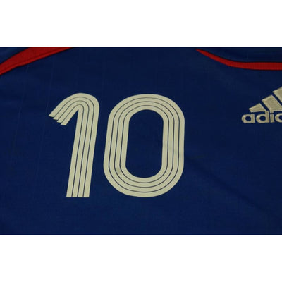 Maillot France vintage domicile N°10 ZIDANE 2006-2007 - Adidas - Equipe de France