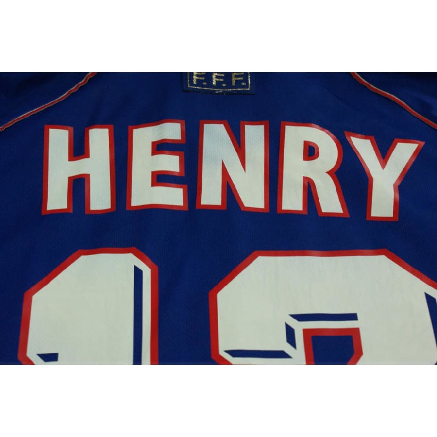 Maillot France vintage domicile N°12 HENRY 1998-1999 - Adidas - Equipe de France