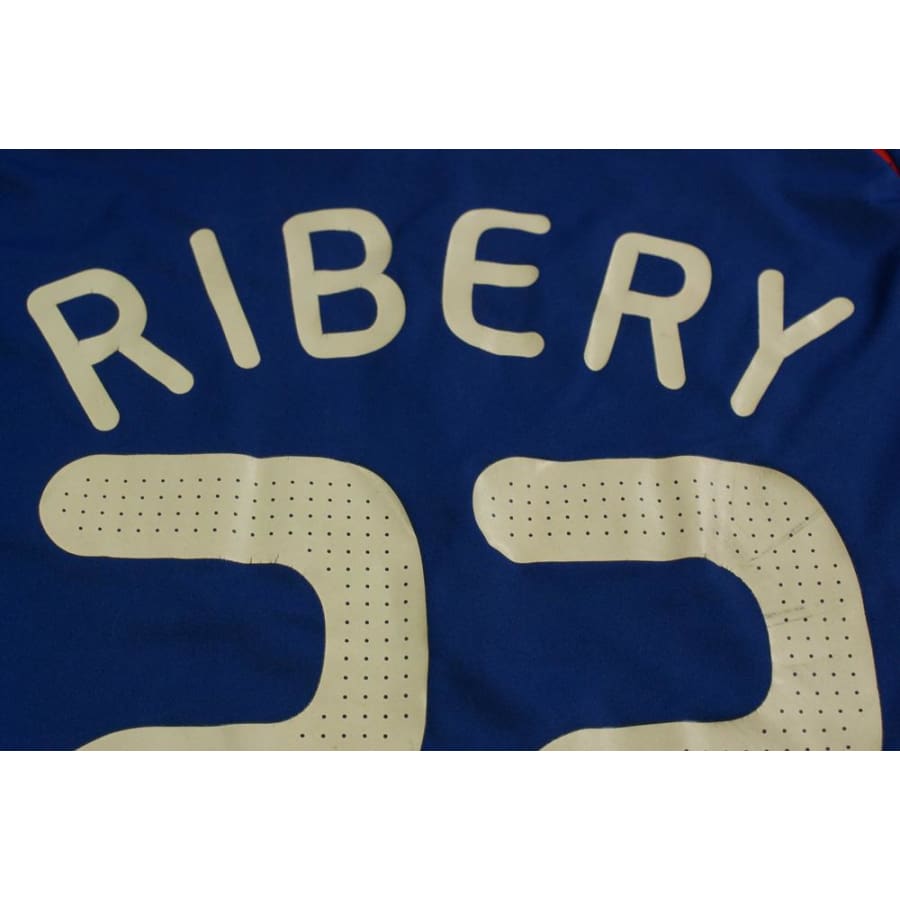 Maillot France vintage domicile N°22 RIBERY 2008-2009 - Adidas - Equipe de France