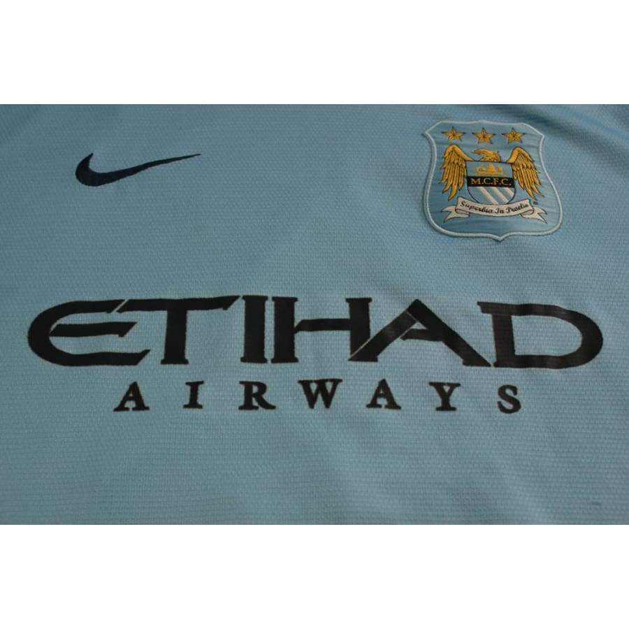 Maillot Manchester City domicile N°16 KUN AGUERO 2013-2014 - Nike - Manchester City