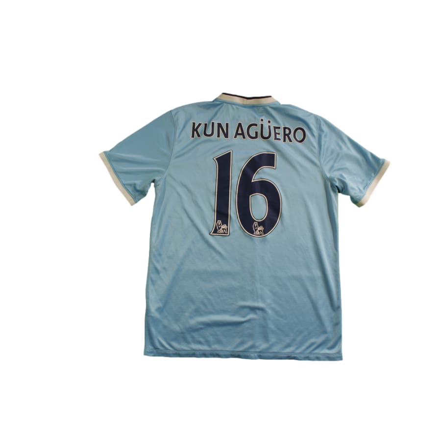 Maillot Manchester City domicile N°16 KUN AGUERO 2013-2014 - Nike - Manchester City