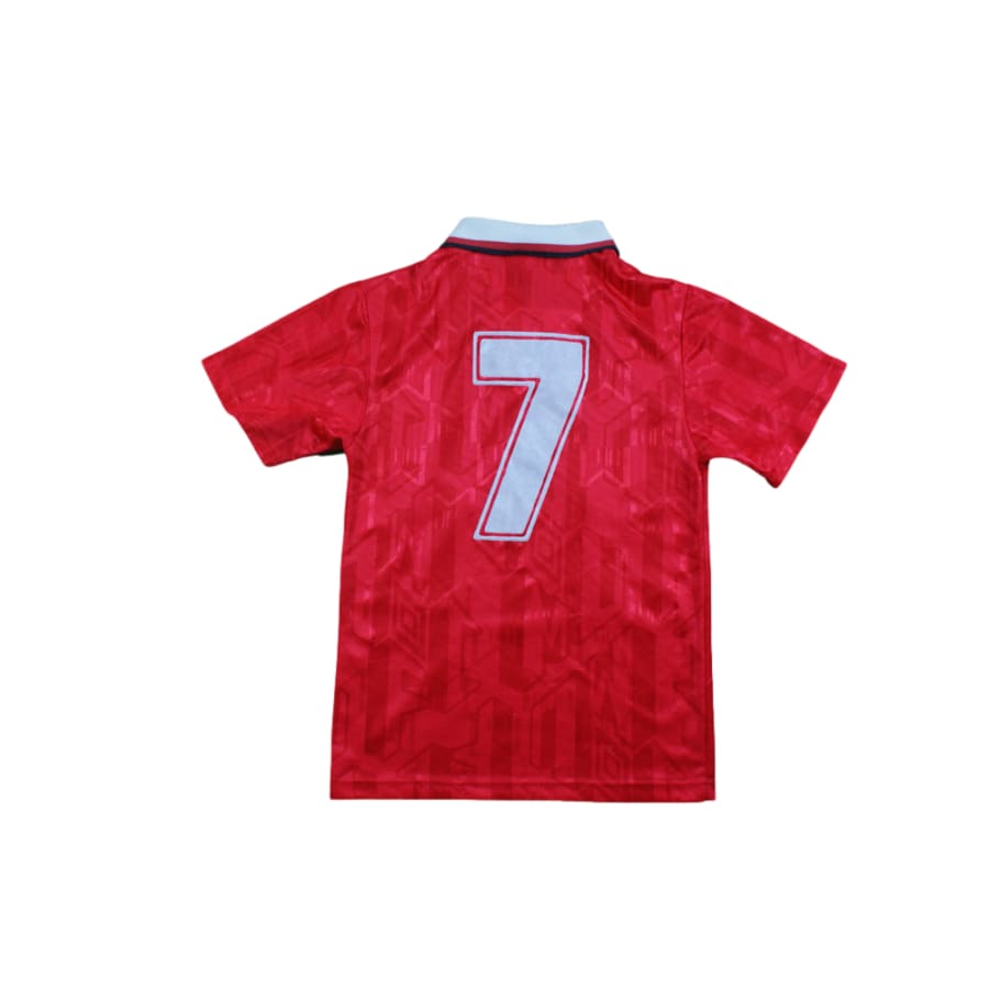 Maillot Manchester United vintage domicile enfant N°7 1992-1993 - Umbro - Manchester United