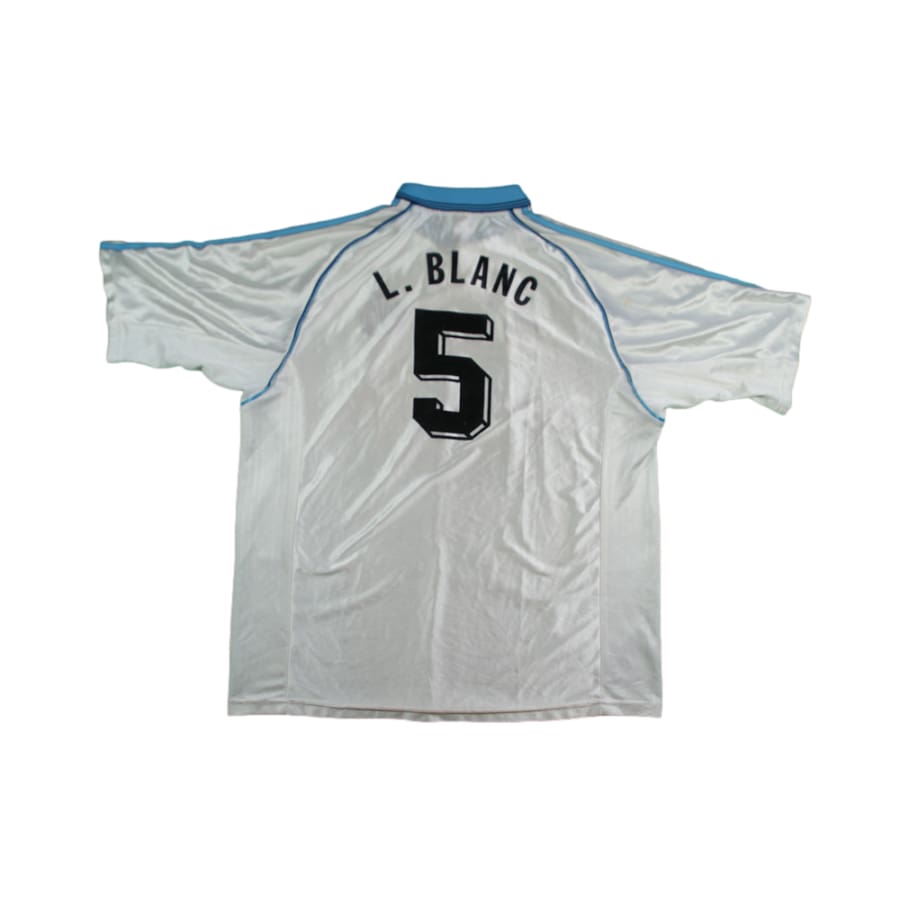 Maillot OM vintage domicile #5 L.BLANC 1998-1999 - Adidas - Olympique de Marseille