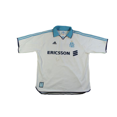 Maillot OM vintage domicile N°7 DAVID 1998-1999 - Adidas - Olympique de Marseille