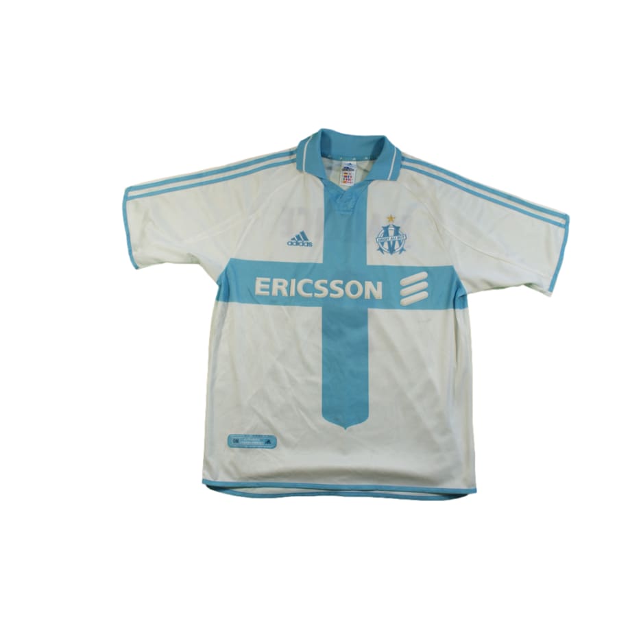 Maillot OM vintage domicile N°9 MAURICE 2000-2001 - Adidas - Olympique de Marseille