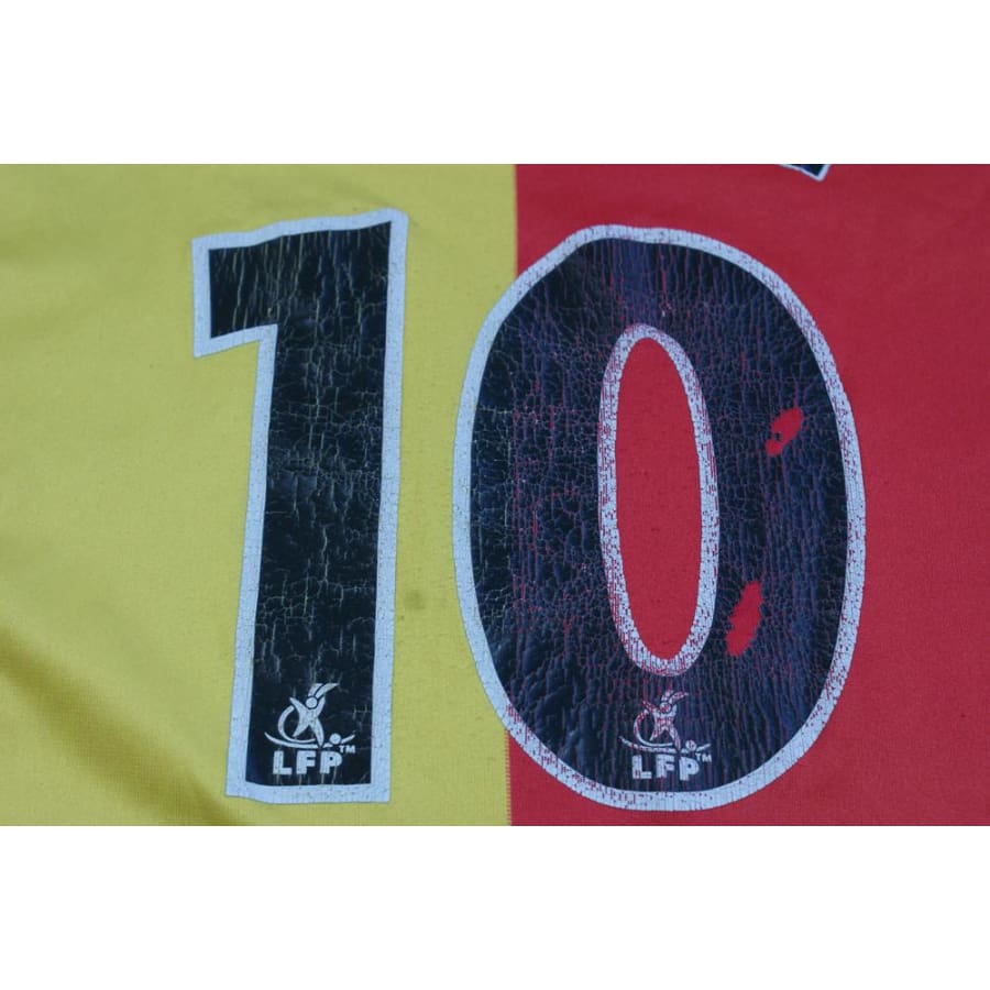 Maillot RC Lens vintage domicile N°10 CARRIERE 2004-2005 - Nike - RC Lens