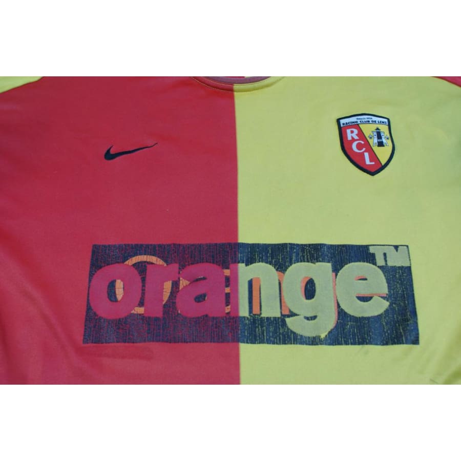 Maillot RC Lens vintage domicile N°10 CARRIERE 2004-2005 - Nike - RC Lens