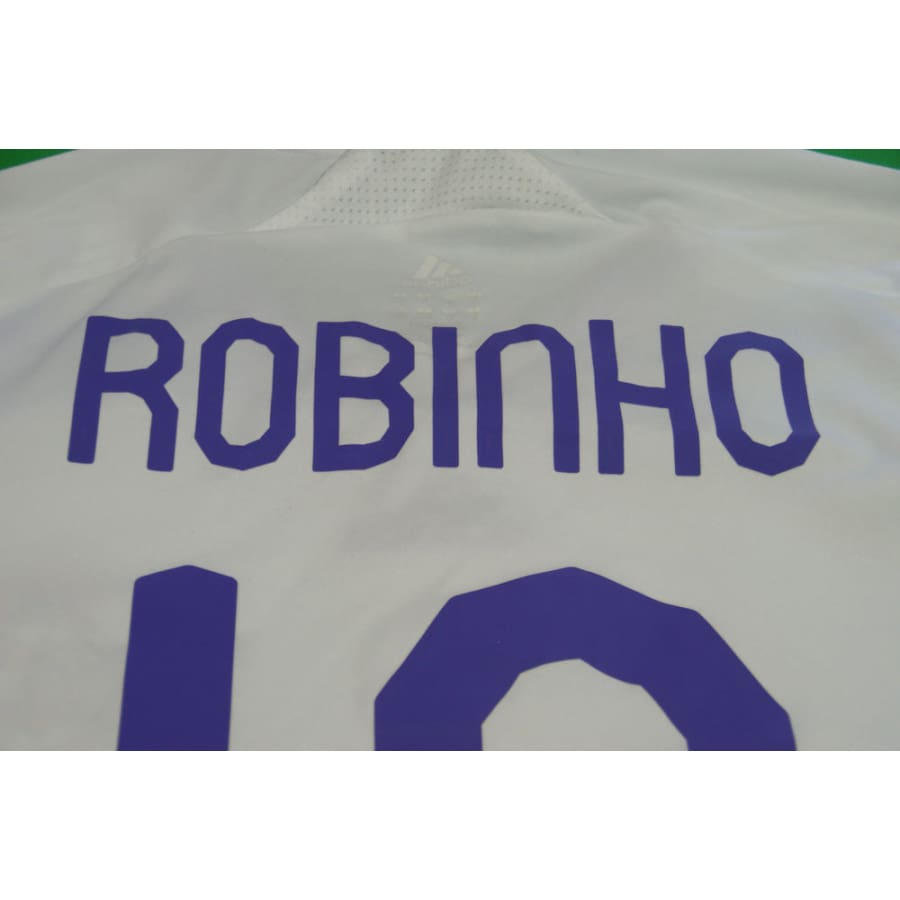 Maillot Real Madrid vintage domicile #10 ROBINHO 2007-2008 - Adidas - Real Madrid