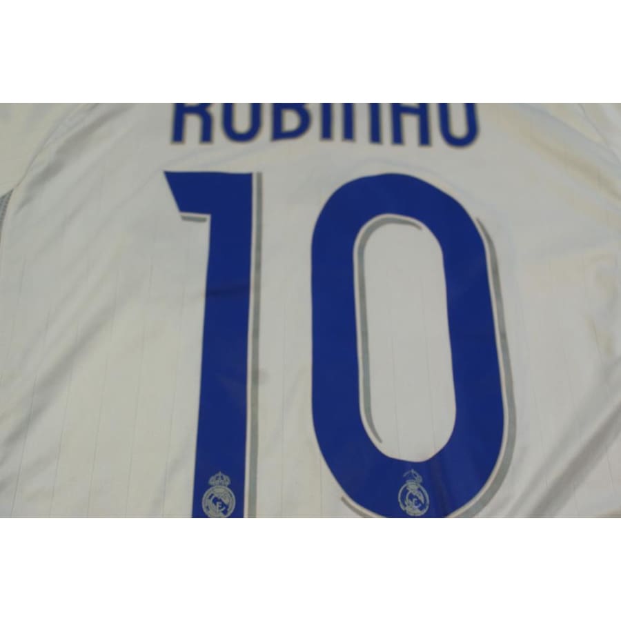 Maillot Real Madrid vintage domicile N°10 ROBINHO 2006-2007 - Adidas - Real Madrid