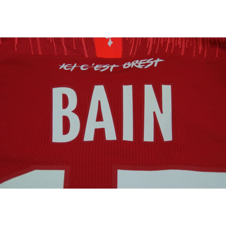 Maillot Stade Brestois domicile dédicacé #17 BAIN 2020-2021 - Nike - Stade Brestois