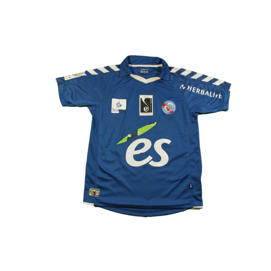 Maillot Strasbourg vintage domicile N°27 OTHON 2009-2010 - Hummel - RC Strasbourg Alsace