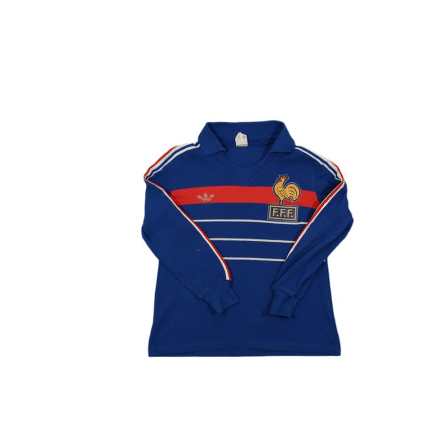 Pull de football rétro supporter Equipe de France années 1980 - Adidas - Equipe de France