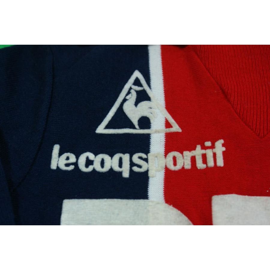 Pull PSG vintage supporter années 1980 - Le coq sportif - Paris Saint-Germain