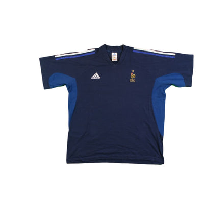 Tee-shirt de foot rétro supporter Equipe de France années 2000 - Adidas - Equipe de France